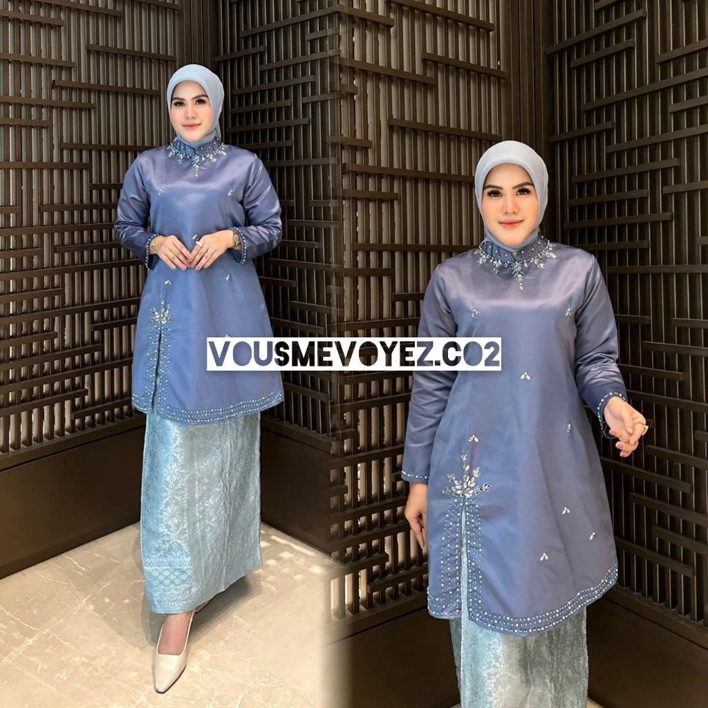 Terbaru Baju Kurung Payet Bridal / Kurung Malaysia Payet / Baju Pesta Songket / Set Songket Kurung P