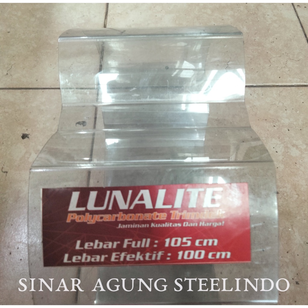 Lunalite Trimdeck Clear transparant/Spandek transparan 4m/5m/6m