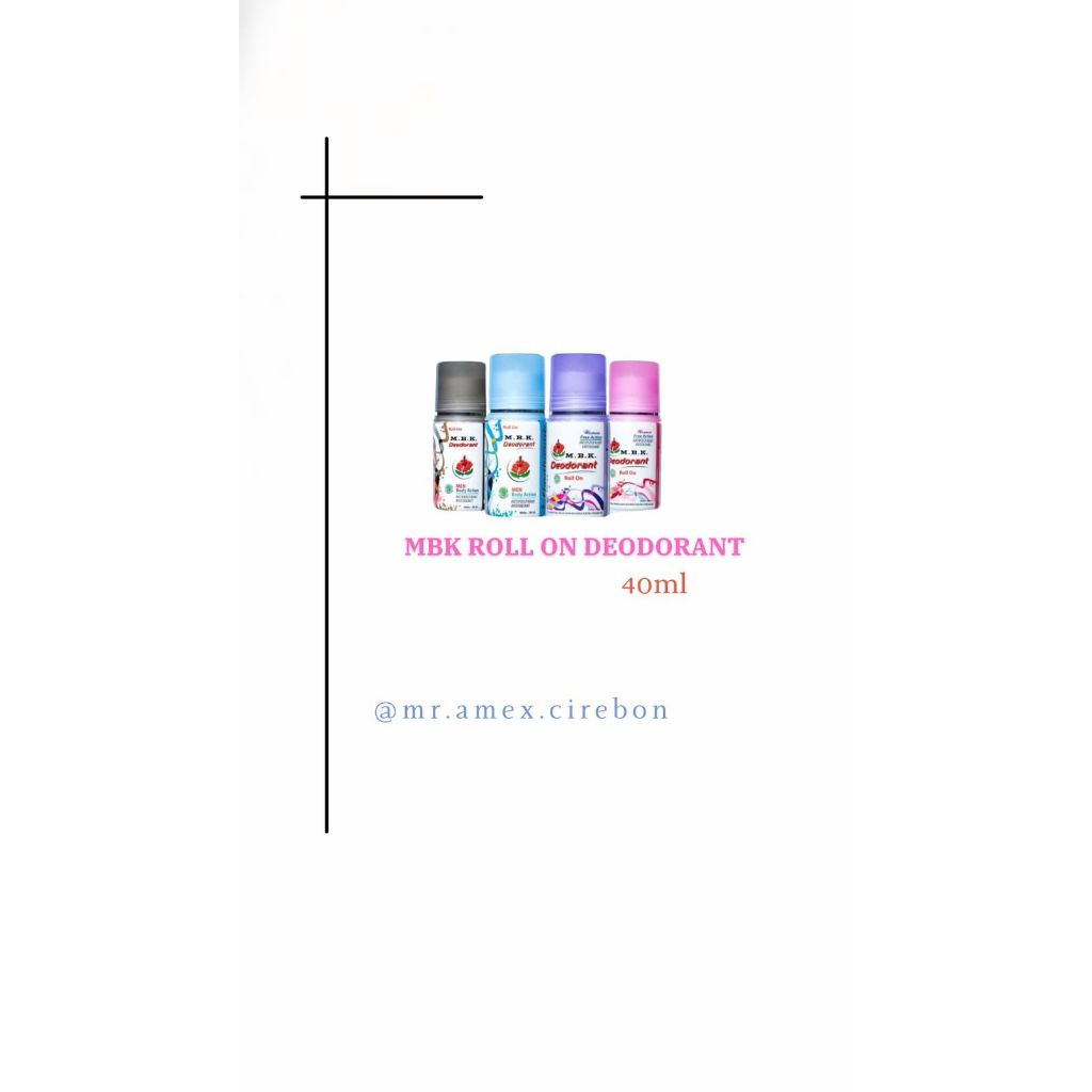 MBK DEODORANT ROLL ON / MBK Roll on 40 ml