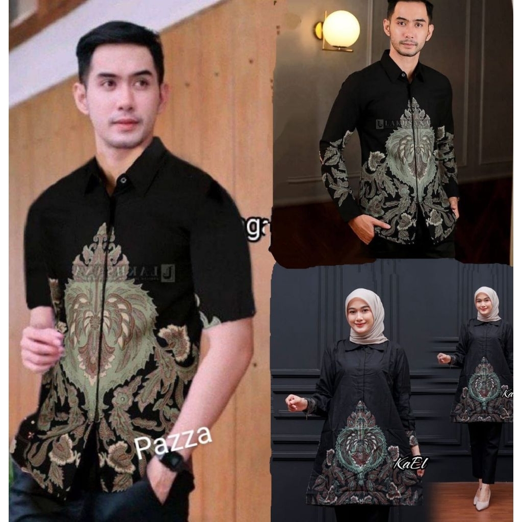 Couple Batik Baju Atasan pria Baju Atasan wanita Baju Batik Couple keluarga Batik motif Bagus