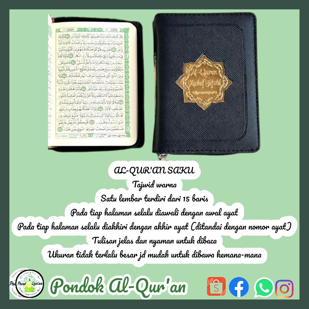 AL-QUR'AN TAJWID SAKU | ALQUR'AN DIPONEGORO A7