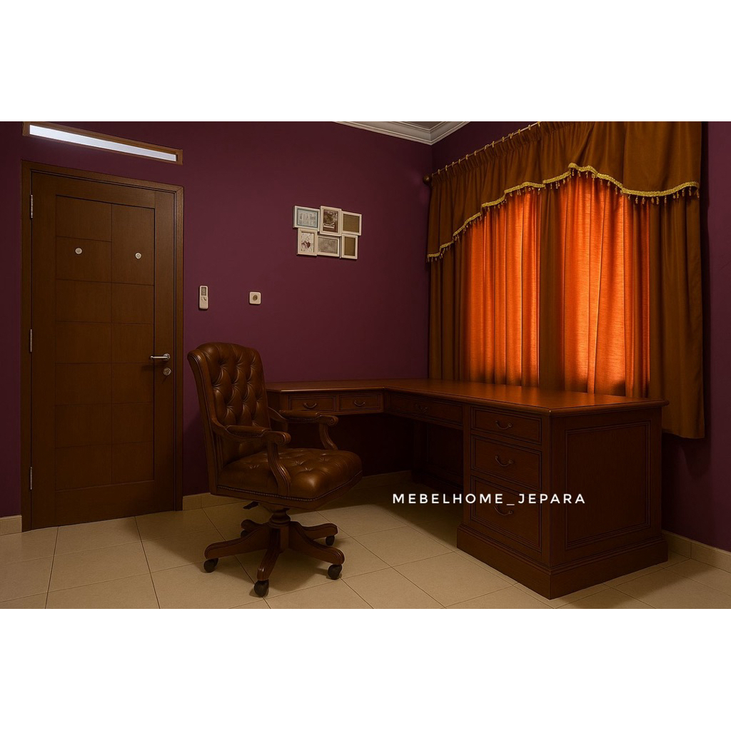 meja kantor kayu jati,meja kantor jati solid,meja kantor termurah