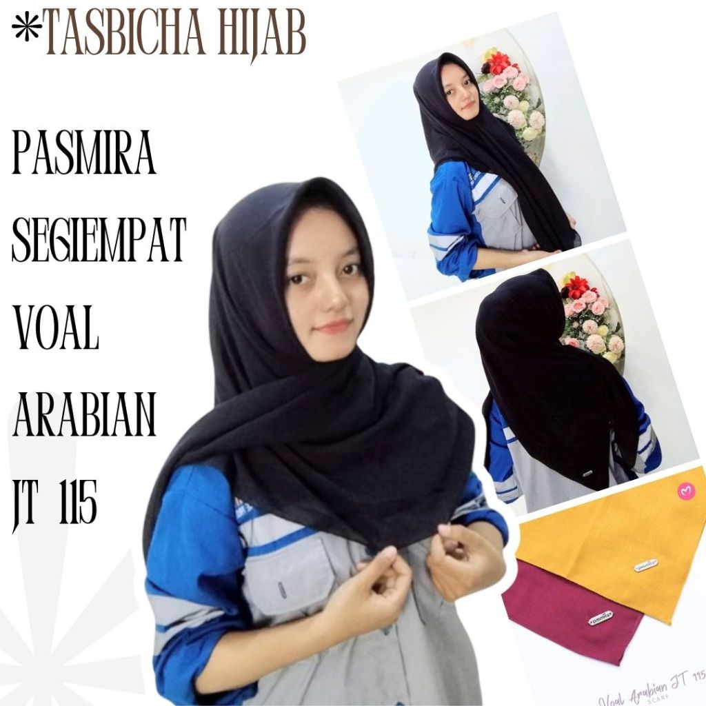 HIJAB VOAL // HIJAB WANITA PASMIRA // HIJAB MUSLIM// Voal Arabian JT 115 //