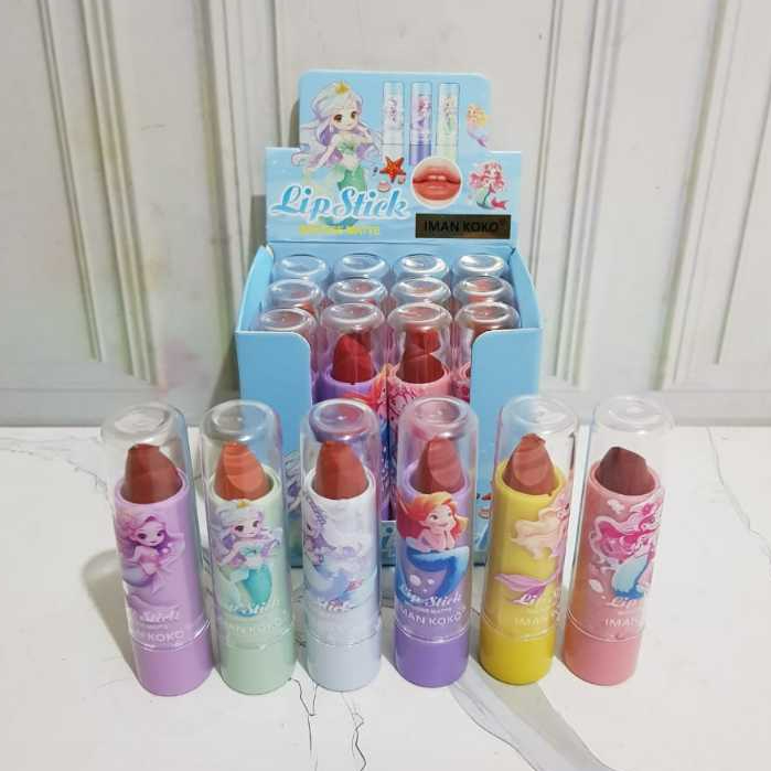 [ Lusinan ] Lipstick Iman Koko Mermaid Matte / Lipstick Batang