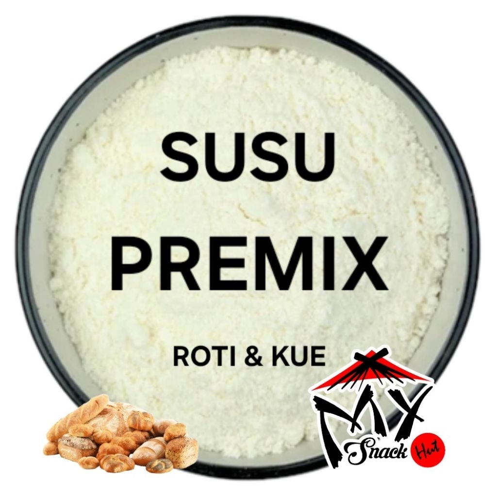 SUSU PREMIX ROTI KUE 1KG BUBUK BAKERY BREAD CAKE ES KRIM BISKUIT KERING TEPUNG MILK POWDER HALAL
