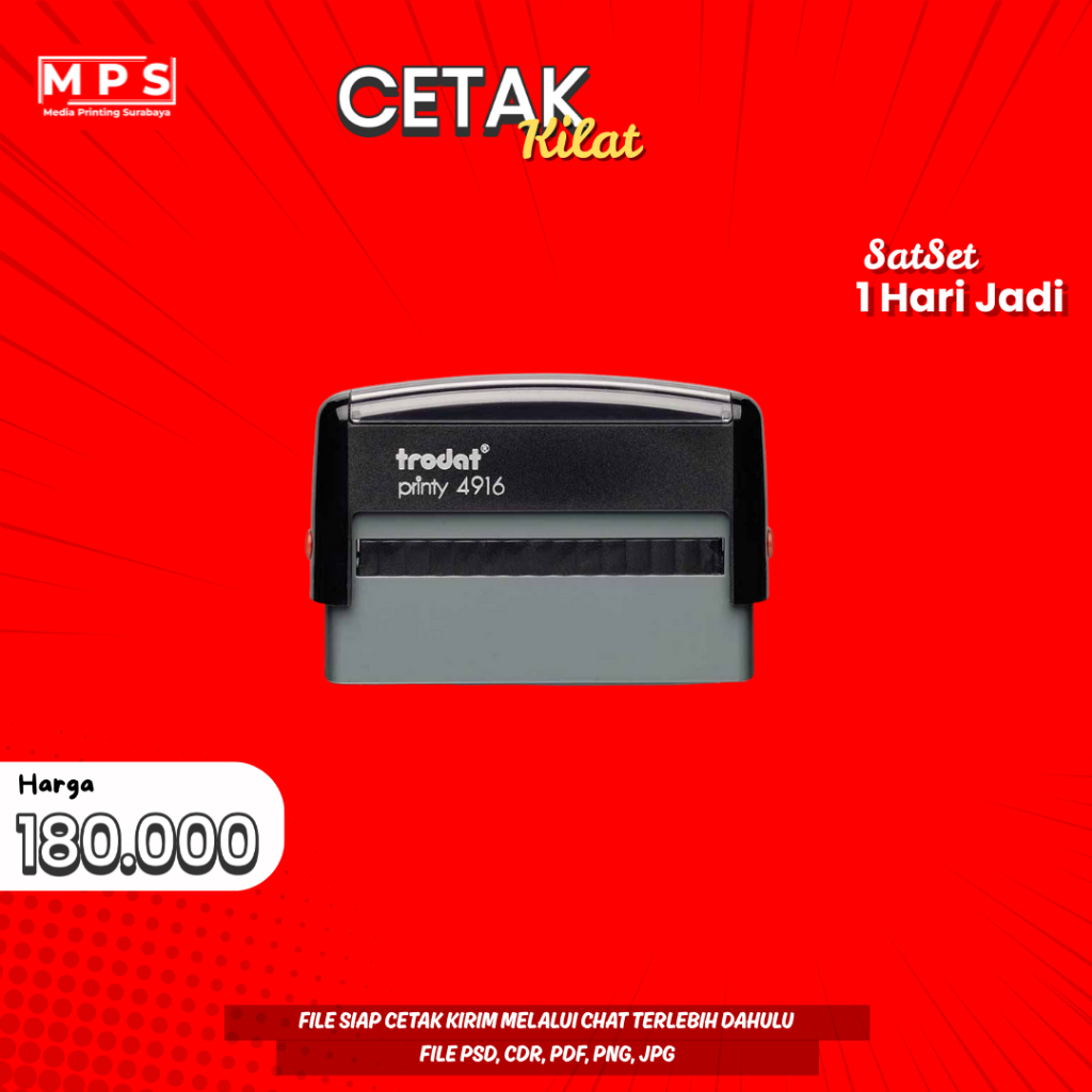 Stempel Trodat 4916 / Stempel Trodat 4915 ( model persegi )