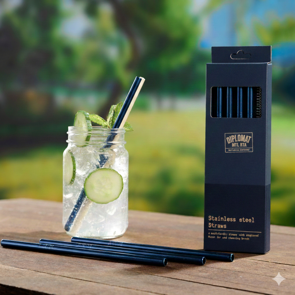 Diplomat Stainless Steel Straw - RTA Model for MTL