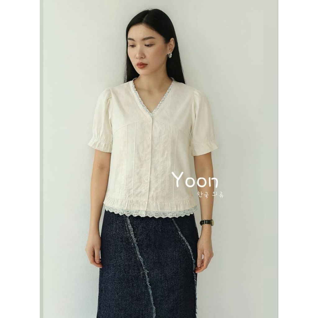 YOON.ID - Audrey/Blus Katun Import/Blus Vintage/Atasan Katun Wanita