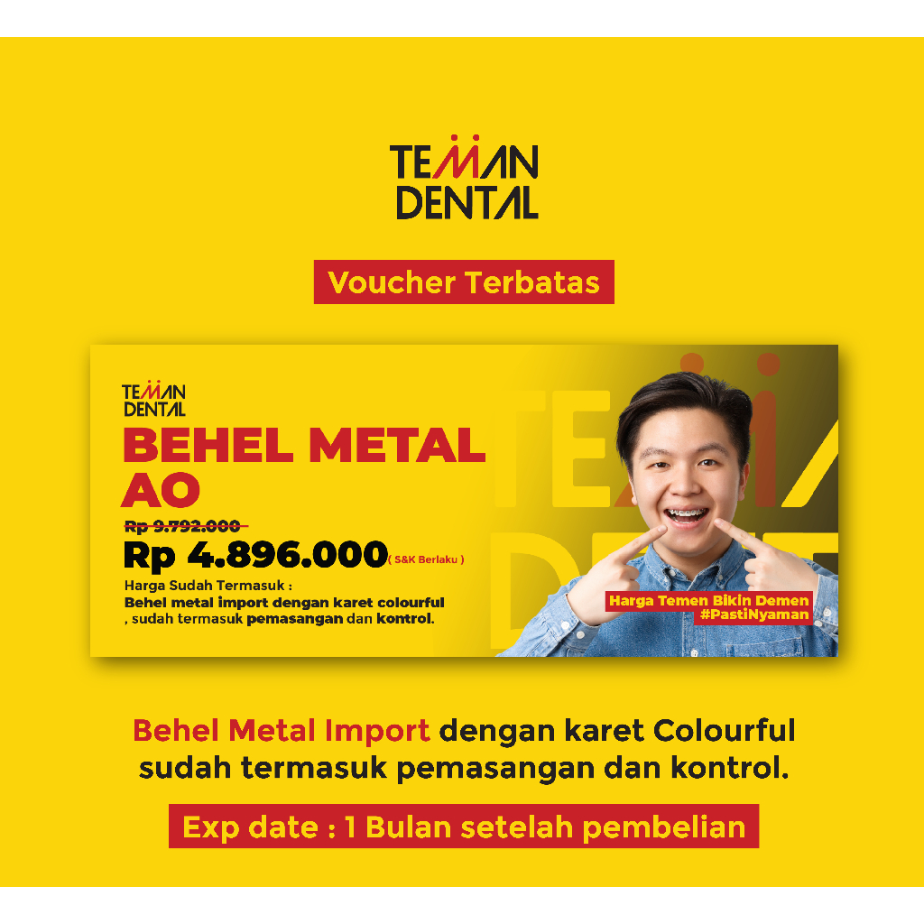 Behel Metal AO Perawatan Gigi & Mulut - Teman Dental