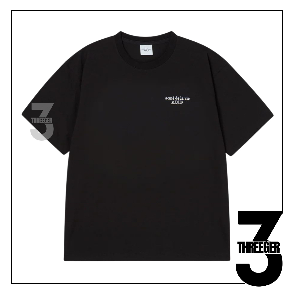 ADLV Border Line Basic Logo Tee Black Original