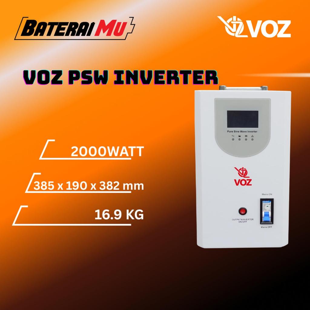 BateraiMu Voz PSW Inverter 2000W | Inverter Pure Sine Wave 2000W