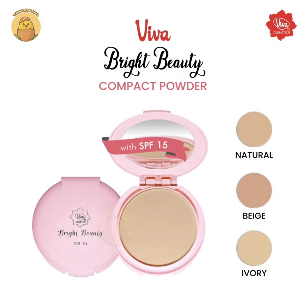 VIVA BRIGHT BEAUTY COMPACT POWDER SPF 15 BEDAK PADAT VIVA