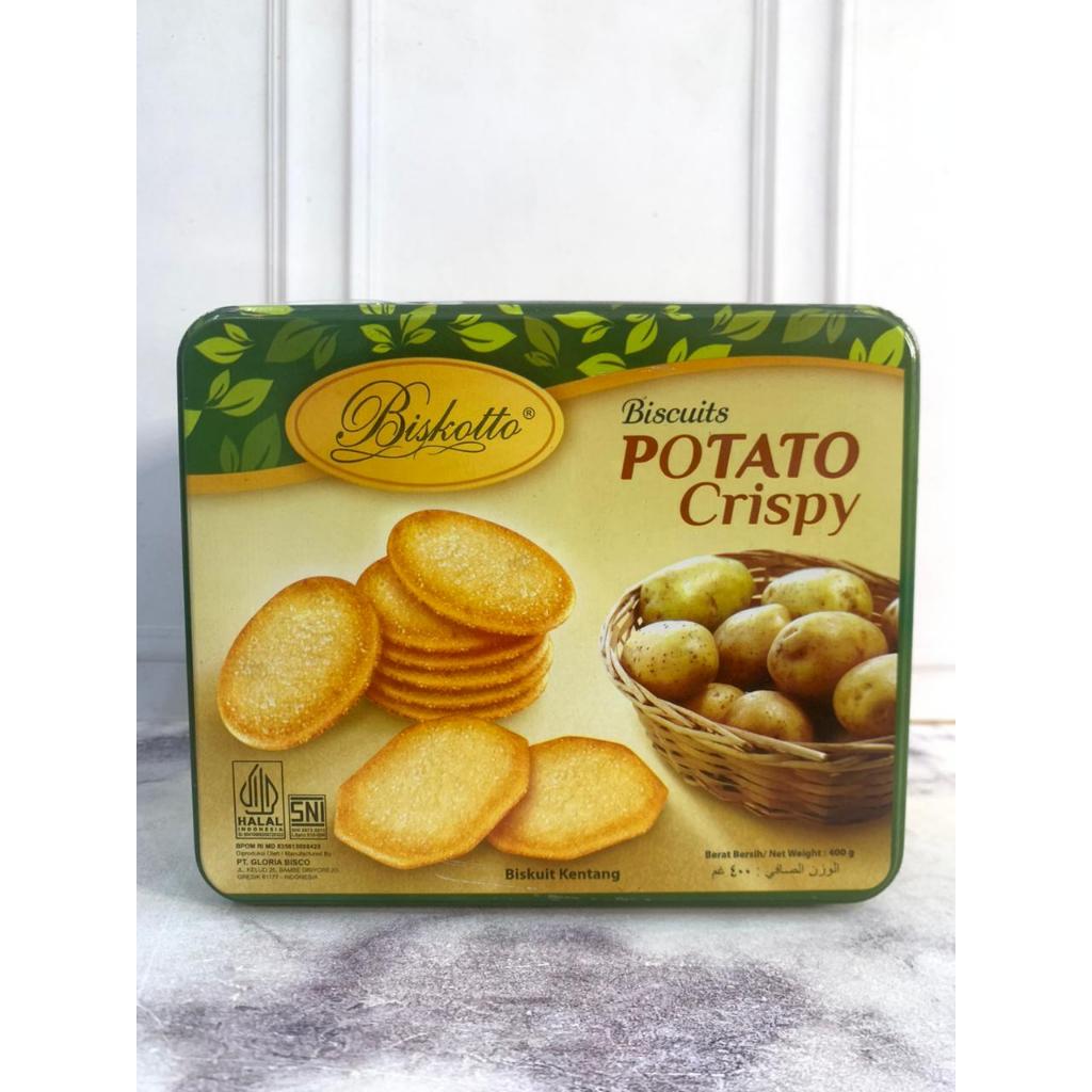 BISKOTTO POTATO CRISPY 400GR/biskotto crispy potato/snack murah/snack kentang/kentang crispy potato