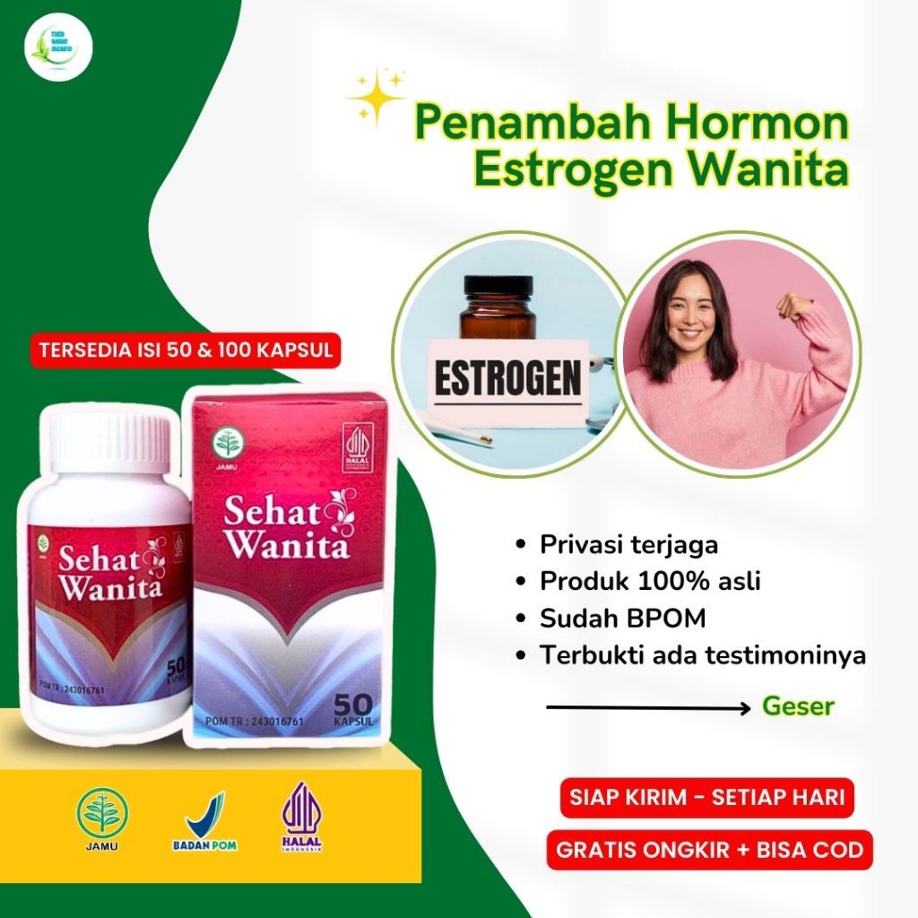 Obat Penambah Peningkat Hormon Estrogen Herbal Alami Jamu Wanita