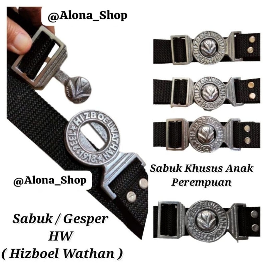 SABUK / GESPER / IKAT PINGGANG HIZBOEL WATHAN ( HW )