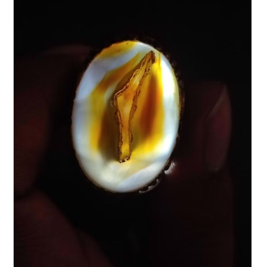 cincin batu sulaiman combong bungkem natural asli alam