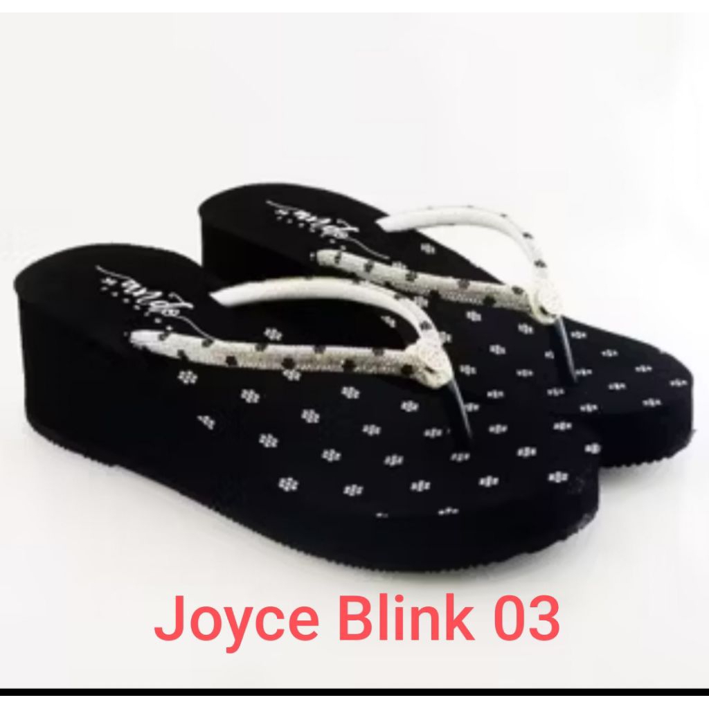 sandal jepit wanita merk ando (tinggi +/-6 cm)