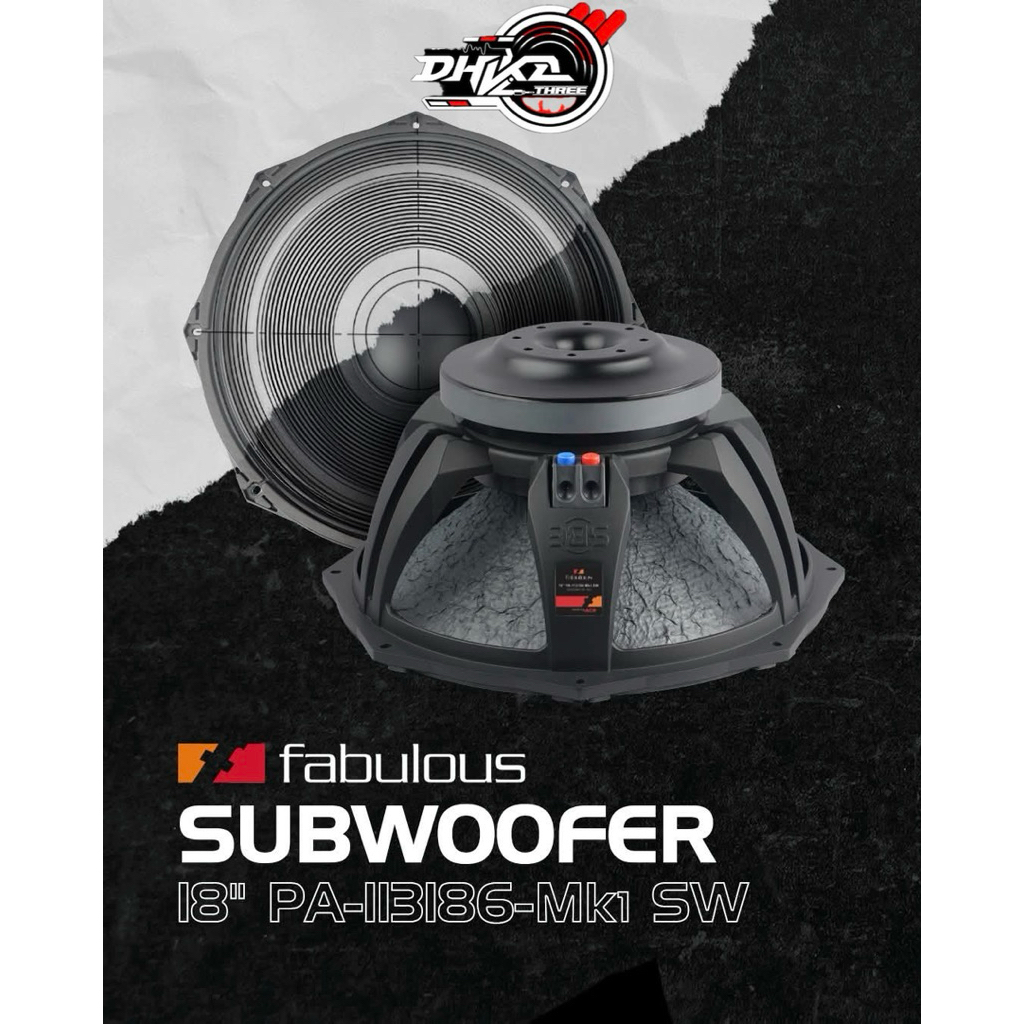 SPEAKER ACR FABULOUS 18” PA 113186 MK1 SW SUBWOOFER NEW / Speaker Acr Fabulous 18” Pa 113186 Mk1 Sw 