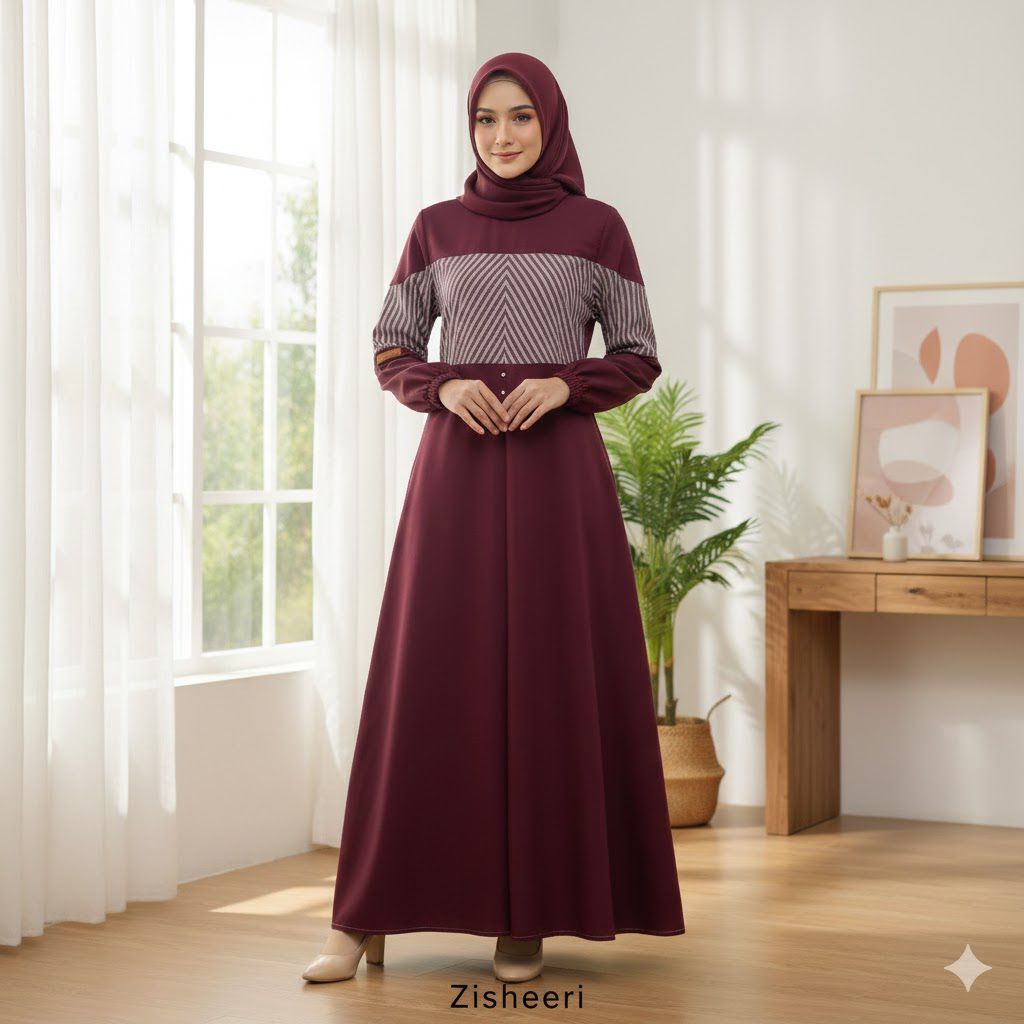 ZISHEERI DAILY - Dress Klenting Series Bahan Full Katun
