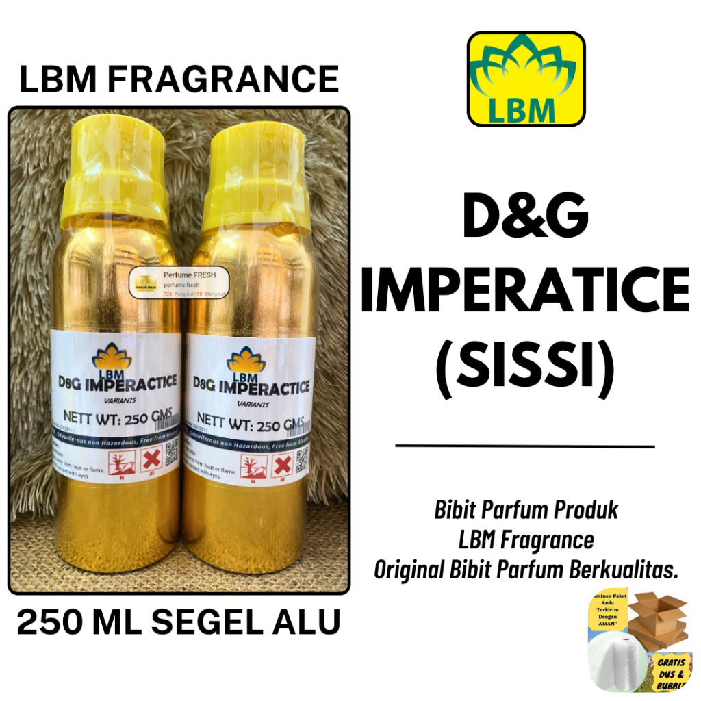 Bibit Parfum SISSI / SISI ( 250 ML SEGEL Alumunium ) LBM Fragrance - Biang Minyak Wangi Imperatic