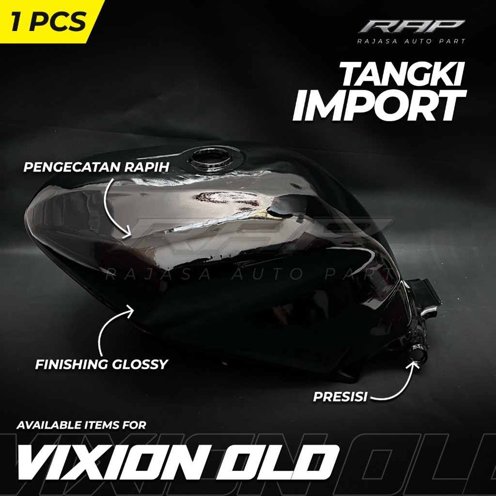 TANGKI VIXION OLD HITAM MERAH TANGKI VIXION LAMA 2007-2012  / TANGKI BENSIN VIXION OLD/LAMA 2007-201
