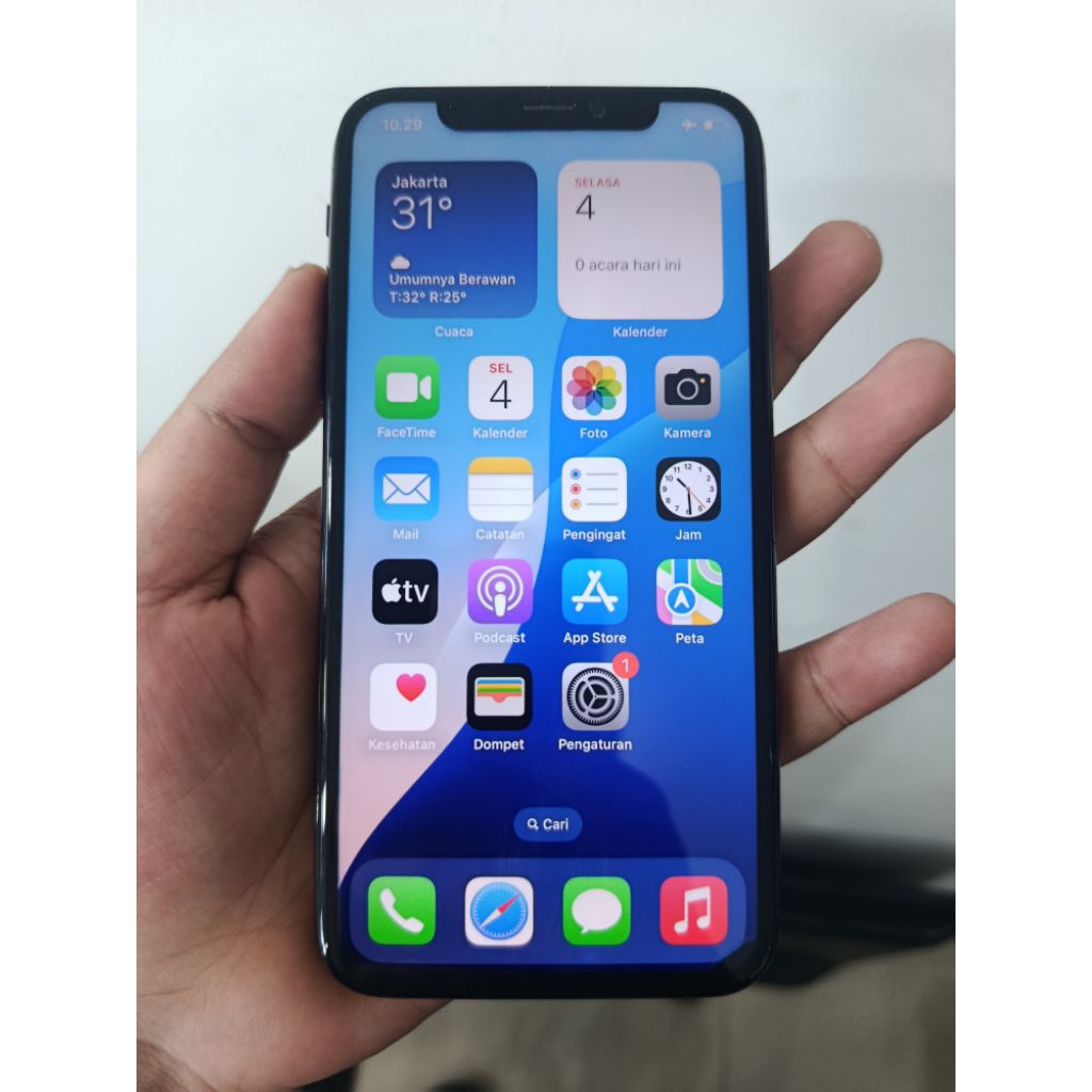 iPhone xs 256 all operator hp dus aja minus ada bercak dipojok kanan face id off true ton on hb.100%