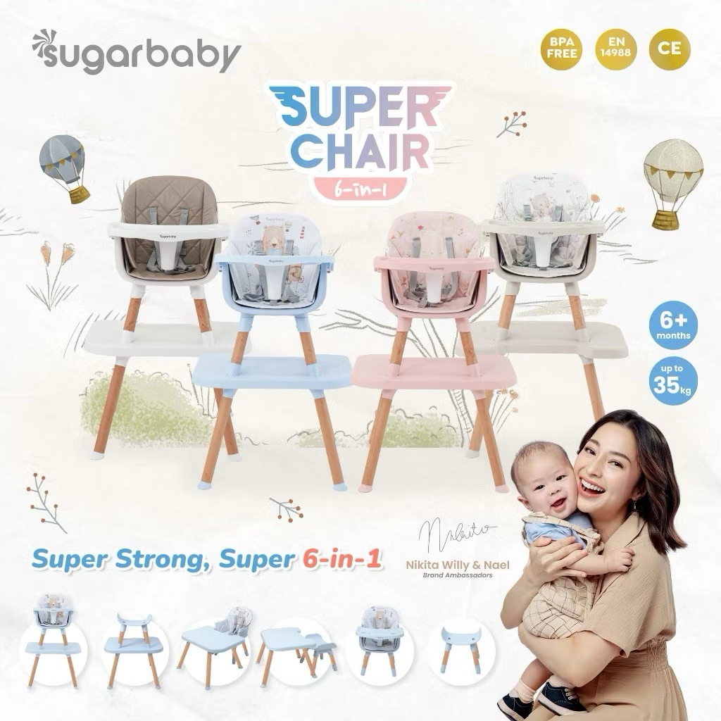 Kursi Makan Super Chair Sugarbaby / High Chair Sugar Baby