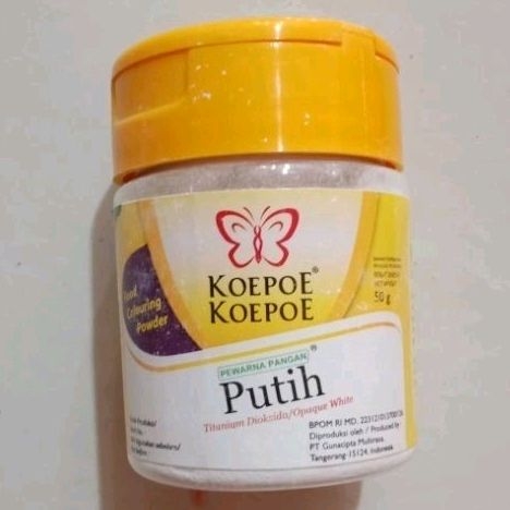 koepoe Koepoe pewarna makanan putih 50g