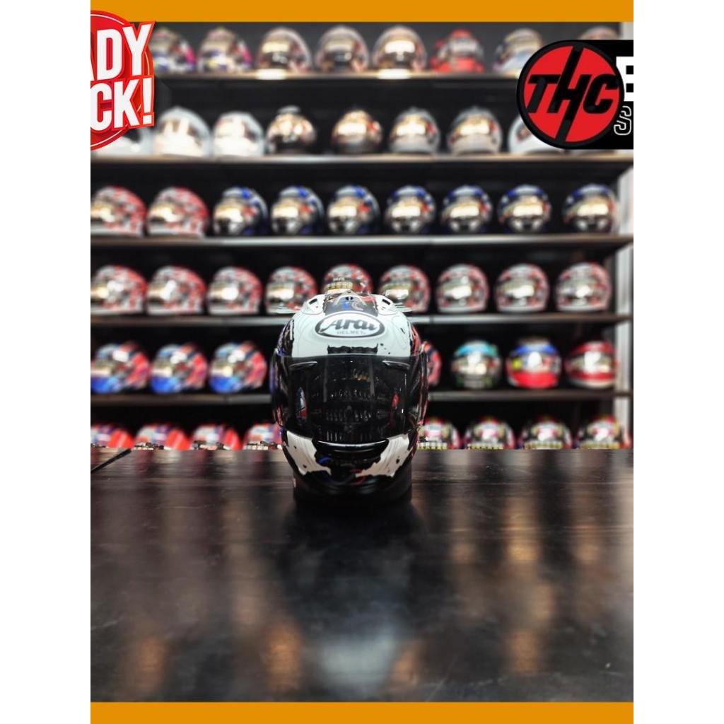 ARAI RR5 HASLAM KALONG SIZE L SECOND 2ND ORIGINAL MOTORCYCLE FULL FACE HELMET