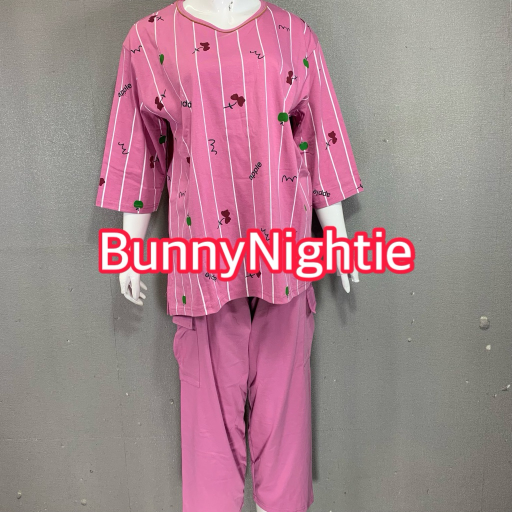 Daililan Jumbo Kargo Lengan 3/4 | Baju Tidur Daililan