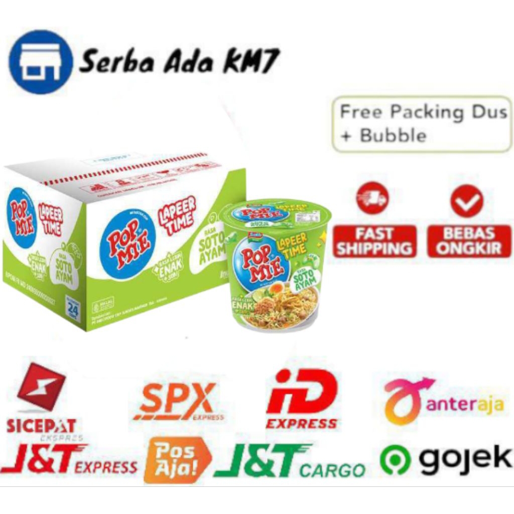 INDOMIE POP MIE RASA SOTO AYAM 1 DUS ISI (24 PCS)