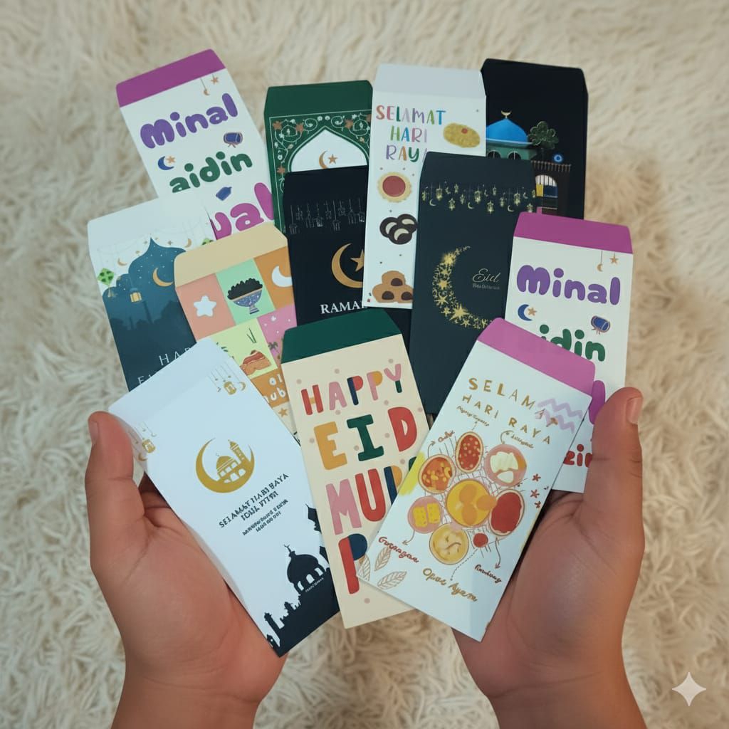 Amplop Lebaran 2026 - Amplop lebaran Aesthetic - Amplop Angpao Lebaran unik - Amplop Lebaran Unik Mu
