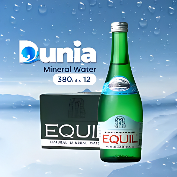 Equil Natural Mineral Water 380ml [ Dus isi 12 Botol ]