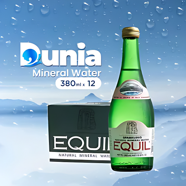 Equil Sparkling Mineral Water 380ml [ Dus isi 12 Botol ]
