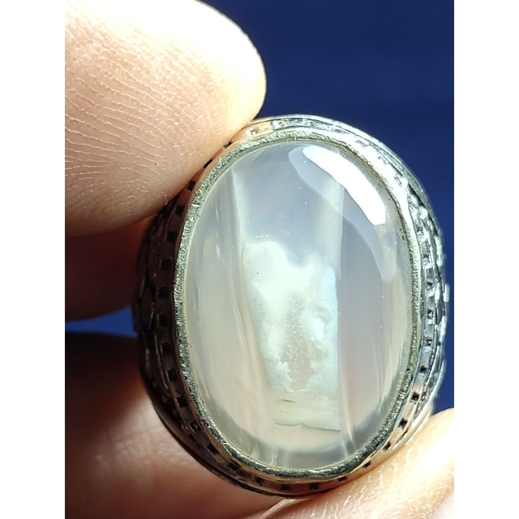 Natural Chalcedony, A GLASS OF ICE WATER / Batu Anggur Yakut Motif, SEGELAS AIR ES
