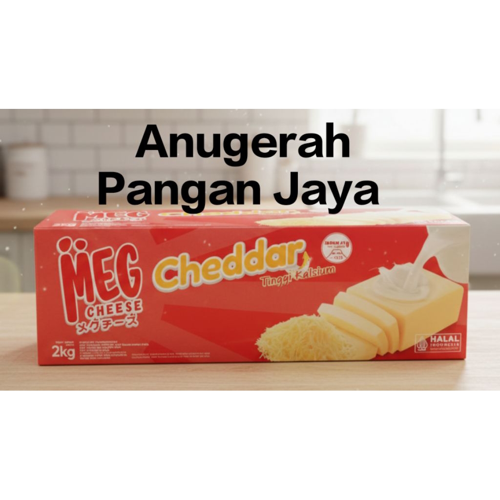 Keju MEG Cheddar Merah 2kg