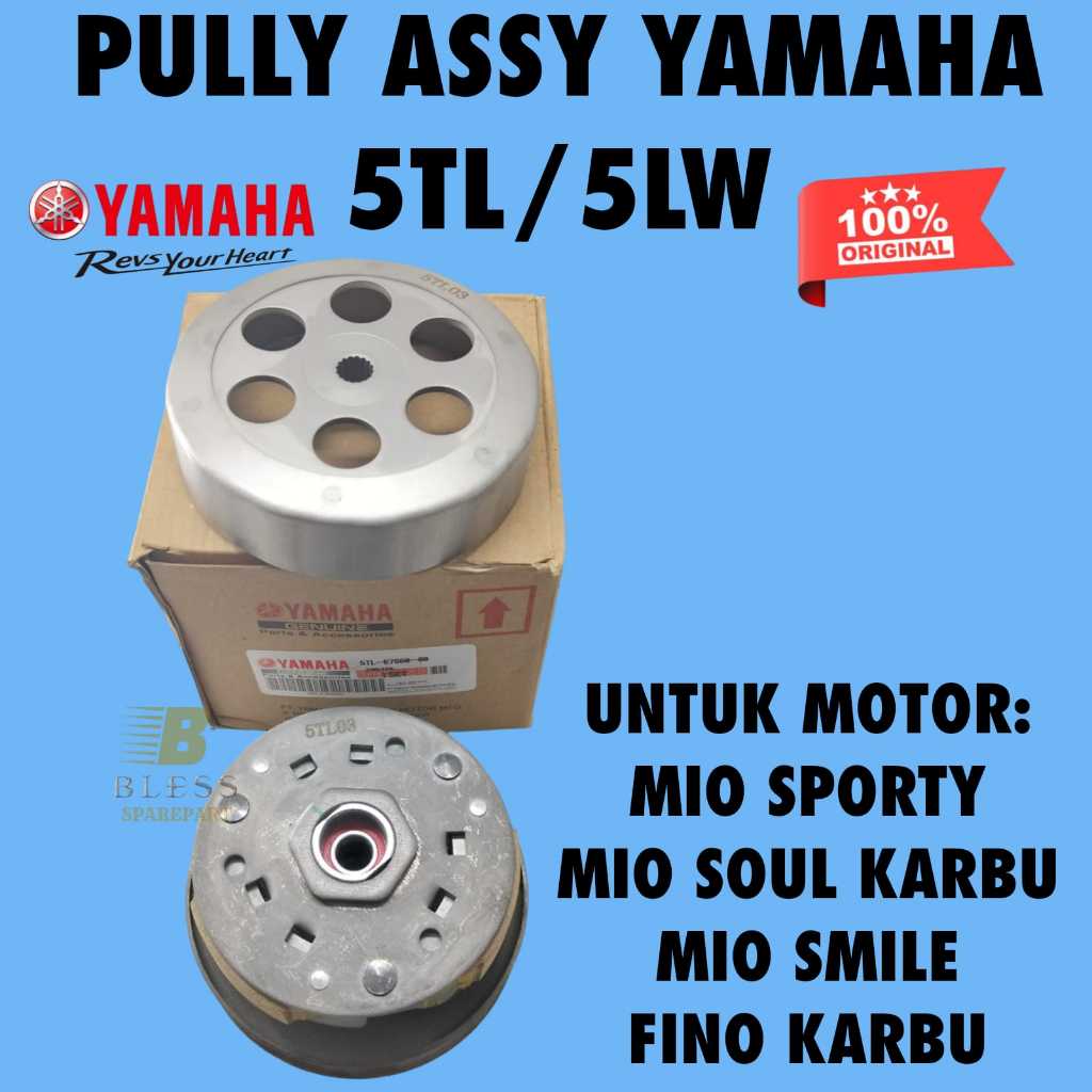 PULLY ASSY 5TL YAMAHA MIO PULI MIO SPORTY FULLY MIO FULLY MIO SOUL FULI FINO KARBU PULLEY MIO SMILE