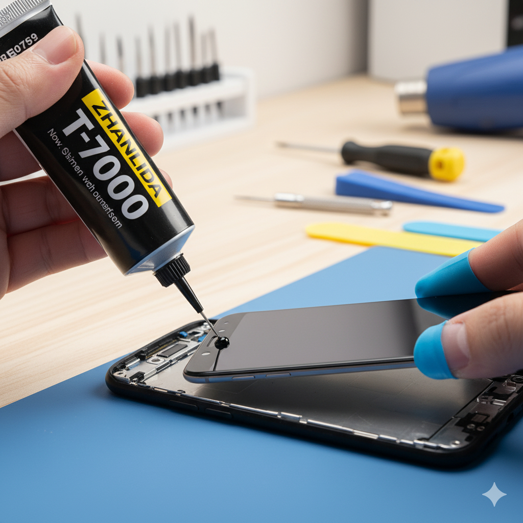 Lem LCD T-7000 Original – Adhesive Glue HP Serbaguna, Perekat Kuat untuk LCD, Frame & Housing, Cepat