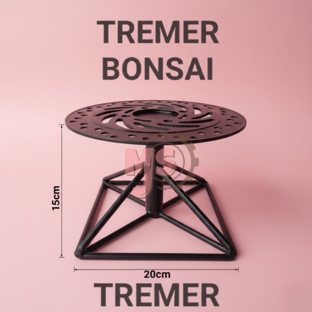 Tremer bonsai Trimer Pot datar rangka ful besi 20cm New