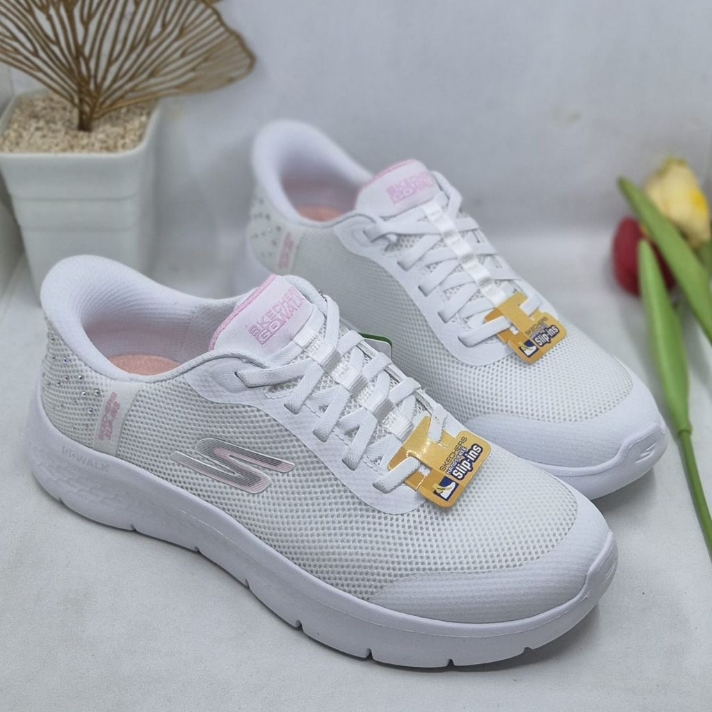 SKECHERS GO WALK FLEX SLIP ON WOMENS SNEAKERS ORIGINAL SEPATU SLIP ON WANITA