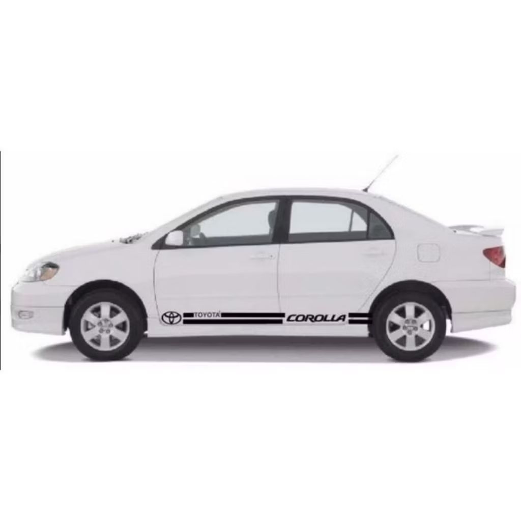 Sticker mobil Corolla Altis sedan Vios civic dll stiker list terlaris mobil Corolla keren terbaru