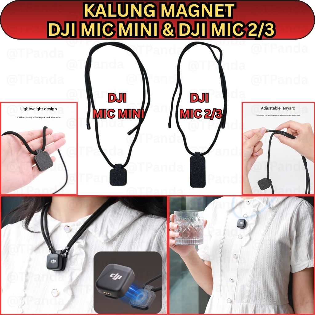 KALUNG MAGNET Lanyard Untuk DJI MIC MINI & DJI MIC 2/DJI MIC 3 Pendant Lanyards Magnetic Button Untu