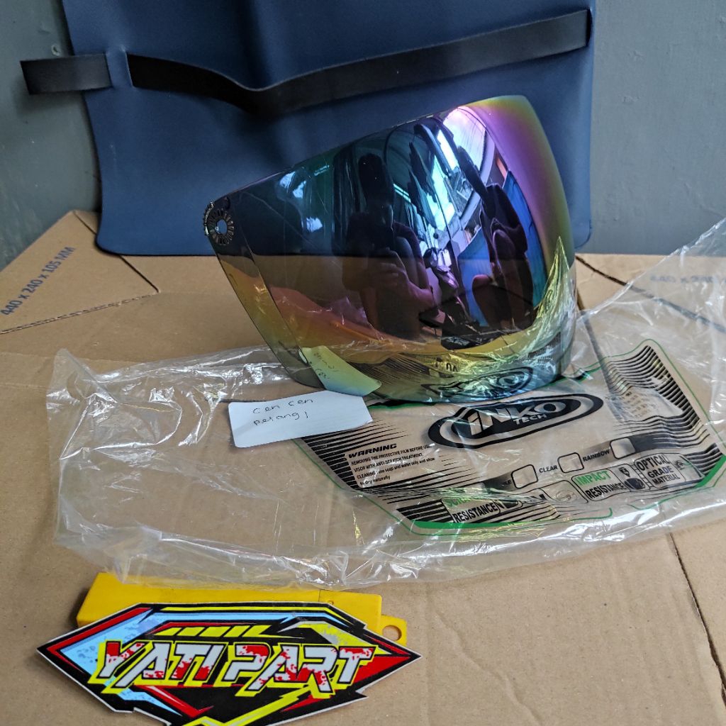 Kaca helm Cen Cen standart ( J FORCE , J KING ) SHEL ,G  74 MAXIM PELANGI