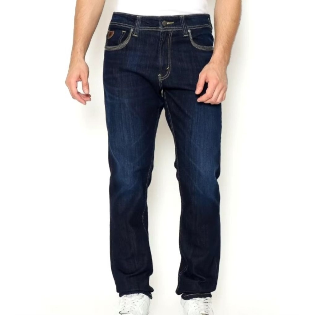 Celana jeans Stretch Pria Original Lois SLS105B / SLS070 Hitam