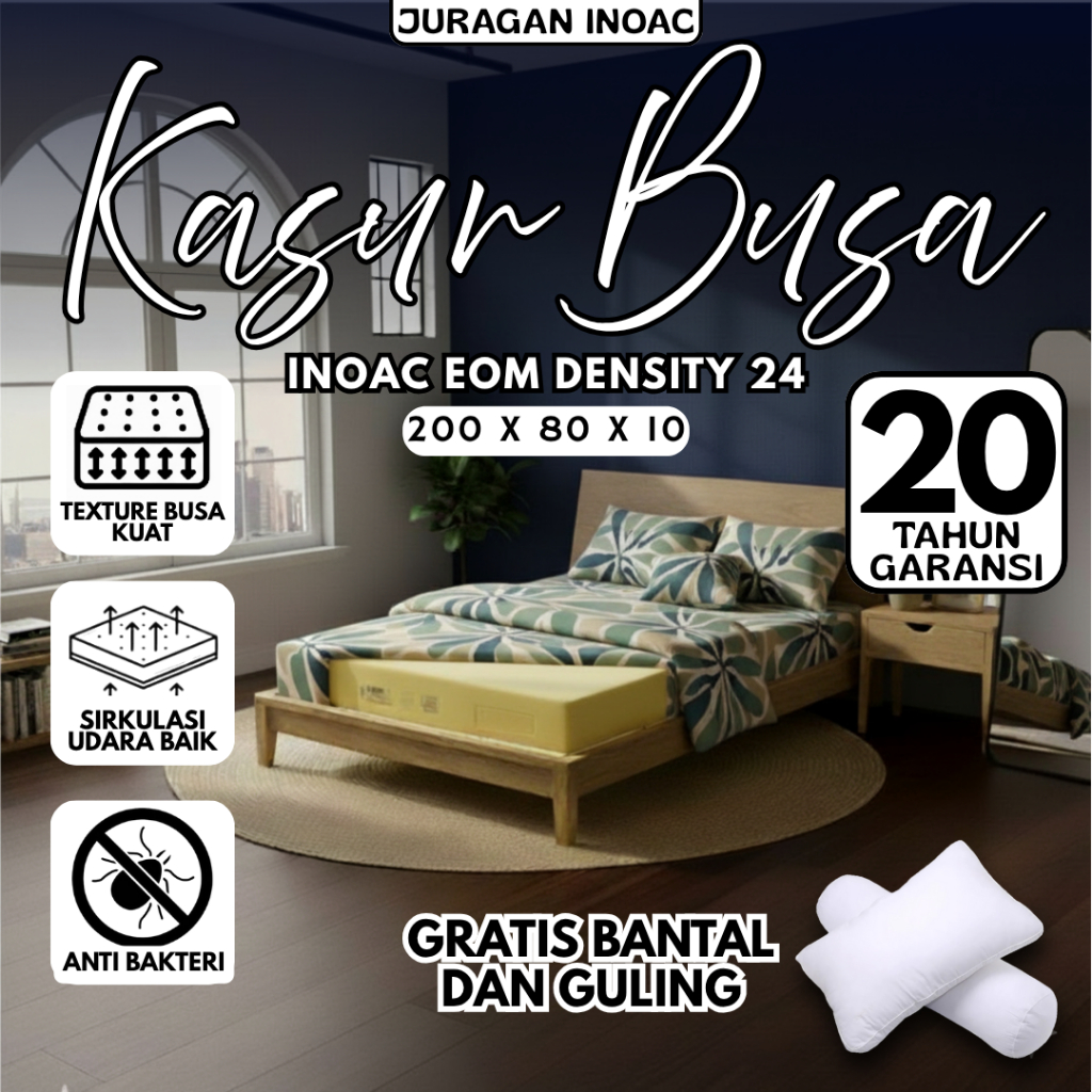 [ 200x80x10 ] Kasur Busa Inoac 200x80x10 cm Asli Murah Original Berkualitas