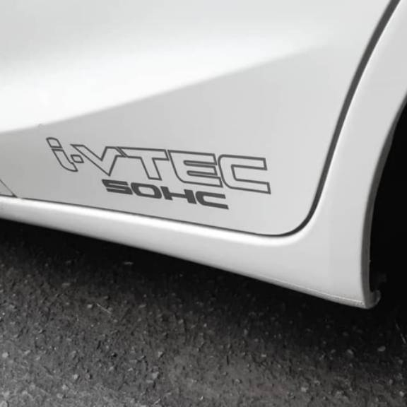 1 pecs Sticker cutting i-vtec sohc  sticker mobil honda stiker i-vtec