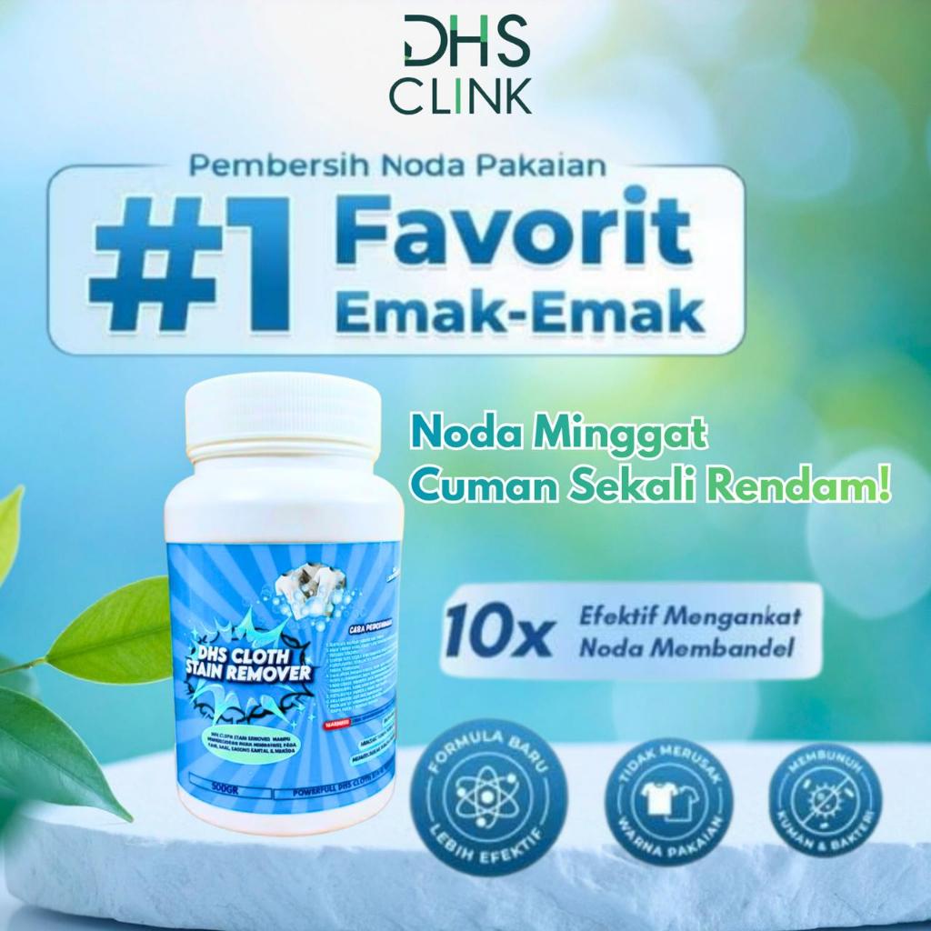 DHS Stain Remover Pembersih Noda Baju Kain Sarung Bantal Mencerahkan Pakaian
