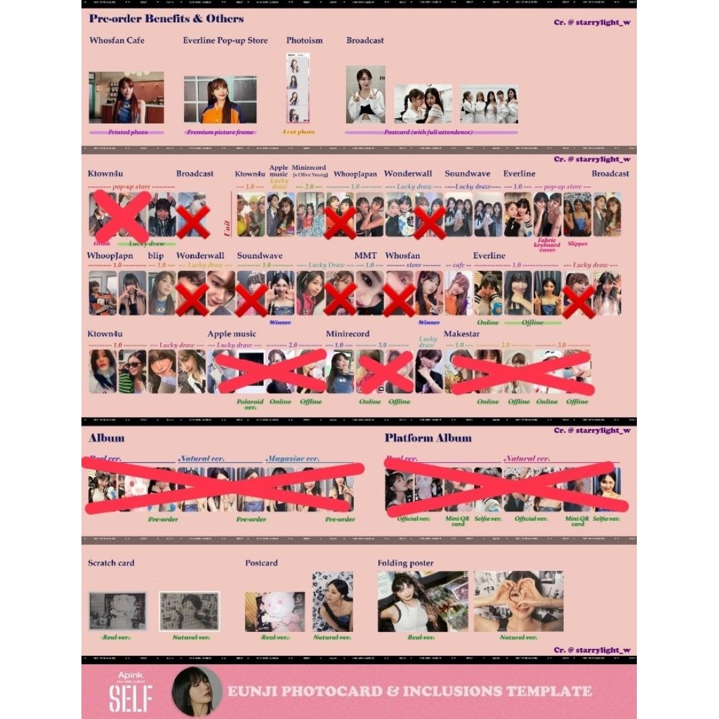 Jeong Eunji Apink Official Photocard