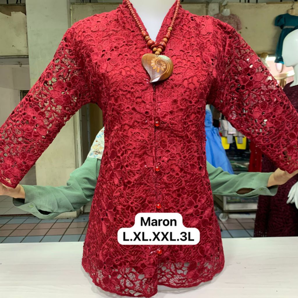 Blus/Atasan brokat katun/ baju cantik