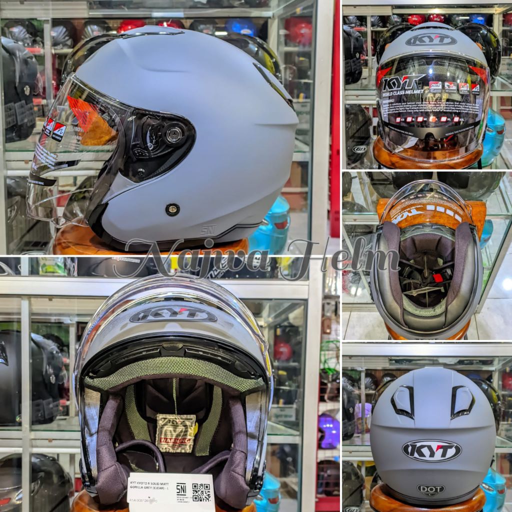 Helm Kyt Kyoto R, baru dan original-Helm Dewasa DOT-Helm Pria & Wanita